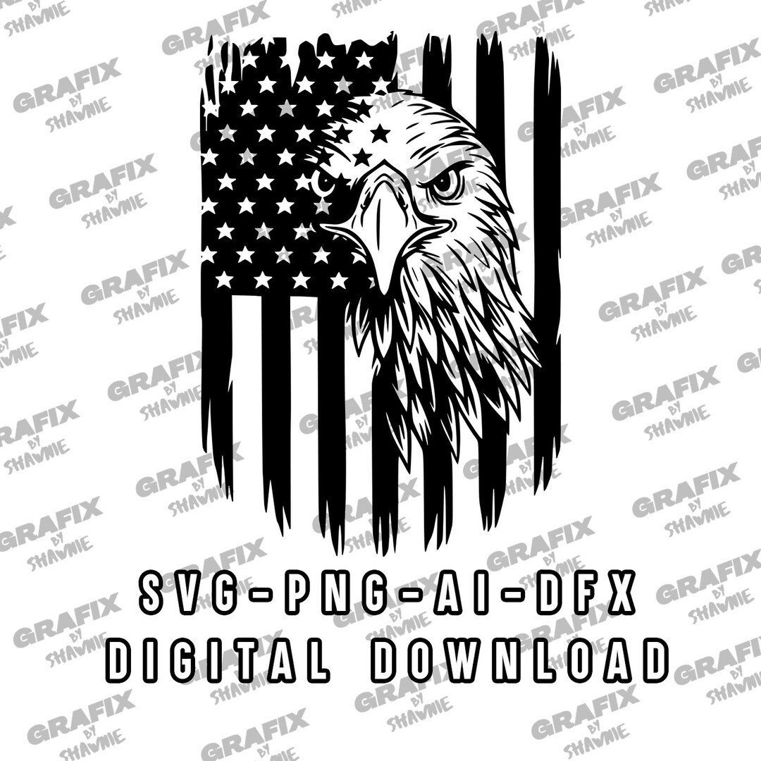 American Eagle Decal, Sticker Decals, SVG, PNG, JPG Etsy