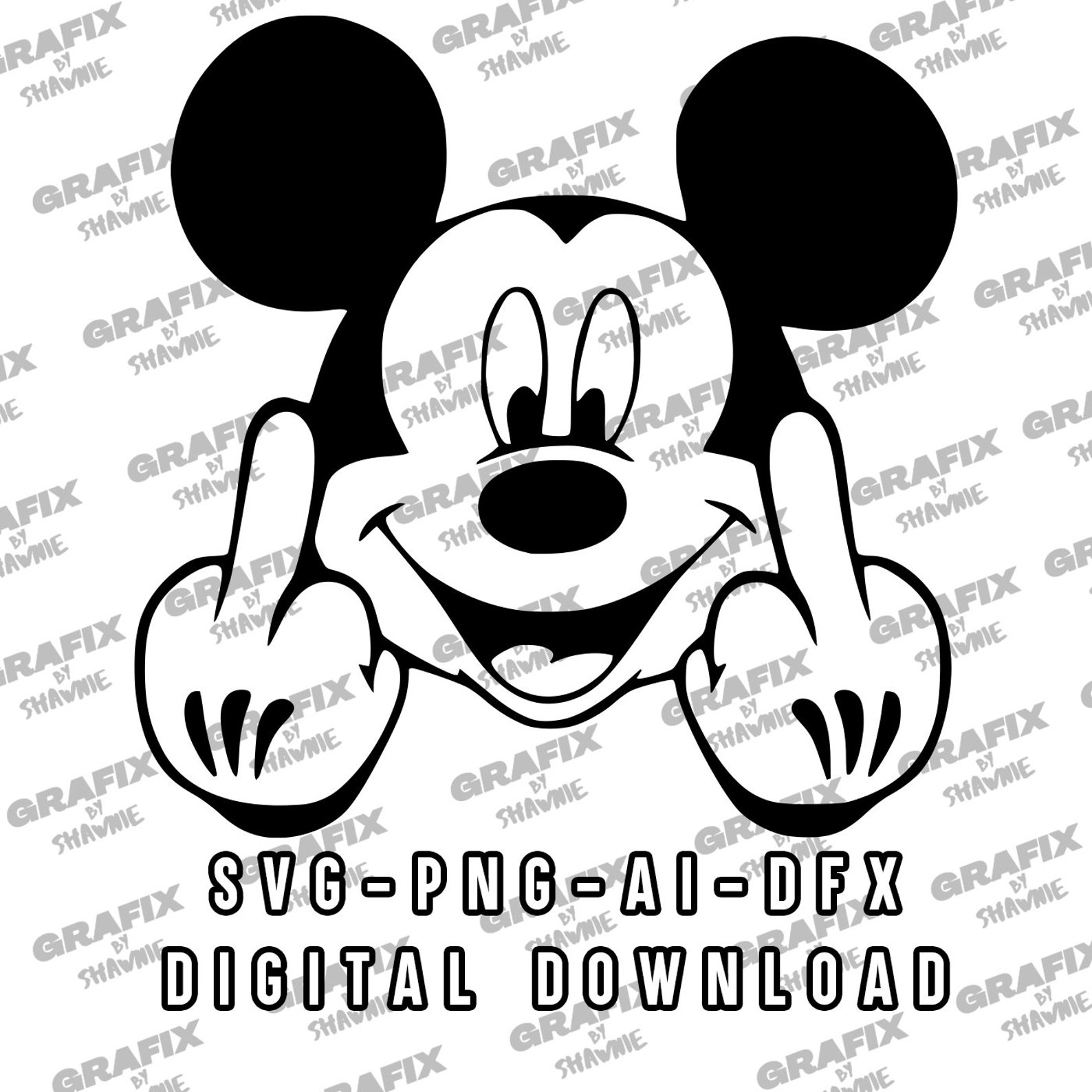 Mickey Mouse Decal Sticker Decals SVG PNG JPG Etsy