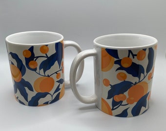 Vintage Apricot Pattern Coffee Mug Brand: Society 6