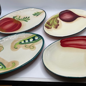 Tapas Plates 4 Primavera by Saharan 7.75’’ x 4.5” Great for Appetizers , and Sharing!