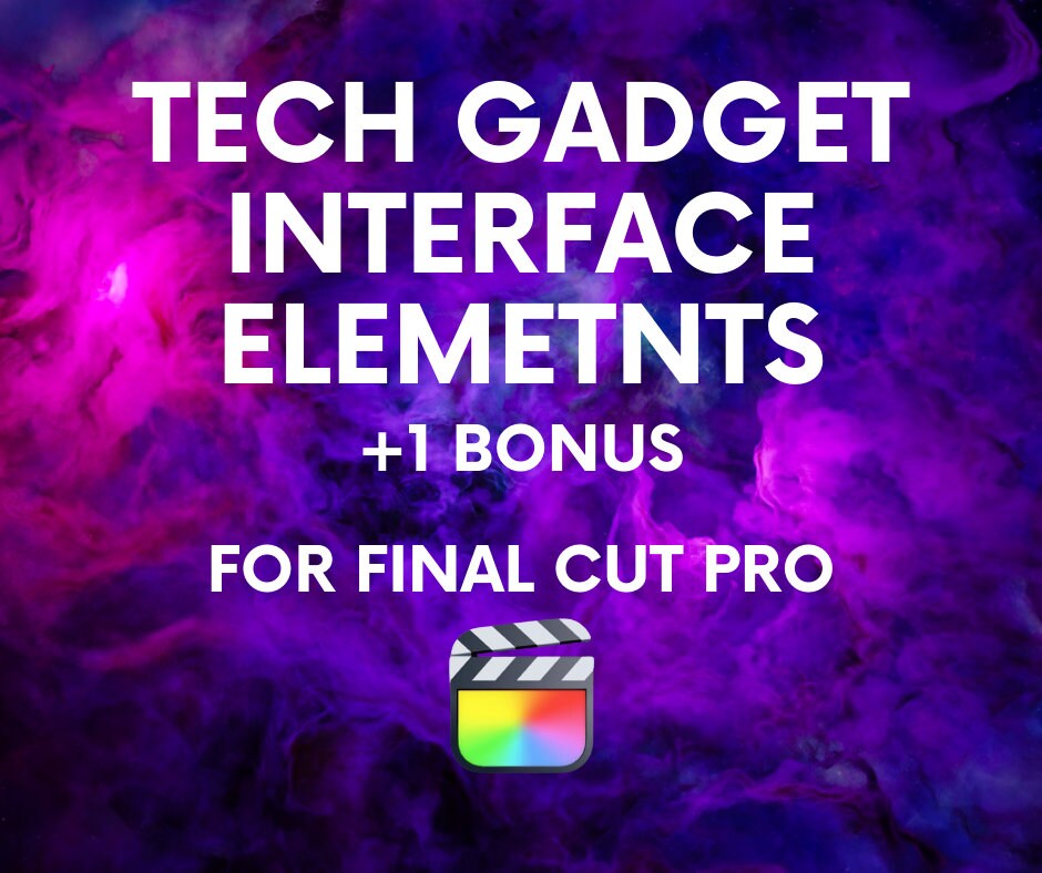 Final Cut Pro Tech Gadget Interface Elements (digital Download) - Etsy