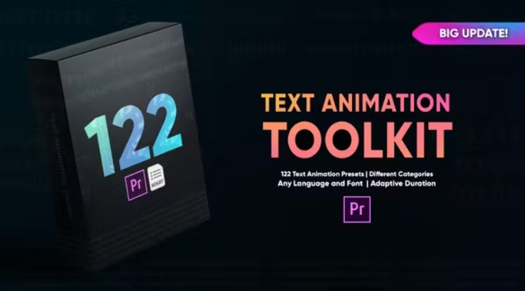 122 Text Animation Toolkit for Premier Pro | Premiere Pro Text Animation Pack | Text Animations Bundle for Premiere Pro Text Effects Toolkit