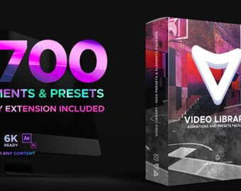 Biblioteca de ajustes preestablecidos de vídeo de After Effects: efectos y transiciones definitivos