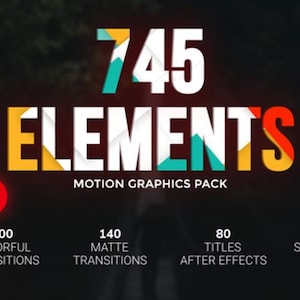 745 Elements Transitions Pack for Premier Pro and After Effects | 745+ Transitions & Elements Pack for Premiere Pro and After Effects