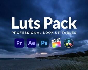 Professional LUTs Bundle for Filmmakers and Creators | Film-Grade LUTs for Premiere Pro, DaVinci Resolve, and More | LUTs Pack for All Video