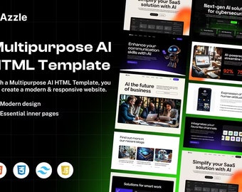Azzle - AI Technology  Startup Business Tailwind | Tailwind for AI Tech Startup Business | AI Tech Startup&#39;s Tailwind Business Approach