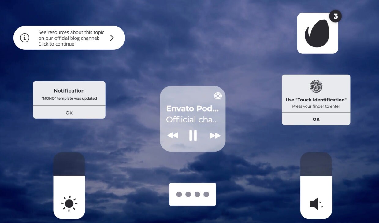 Phone UI Interface Kit for After Effects: Animated Social Media Mockups ...