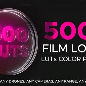 500+ Film Looks LUTs Color Presets for Premier Pro | 500+ Film Style LUTs for Premiere Pro | Film Look Color LUTs Pack for Premiere Pro 500+