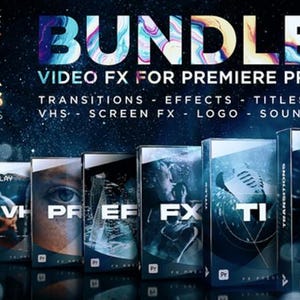FX Presets Bundle for Premiere Pro | Transitions, Titles, Effects, VHS, LUTs, Logo, Sounds | Ultimate FX Bundle for Premiere Pro |