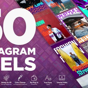 50 Instagram Reels Pack for Premiere Pro | 50 Premiere Pro Templates for Instagram Reels| Instagram Reels Pack 50 Templates for Premiere Pro