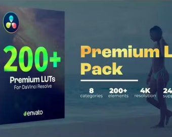 Más de 200 LUT de DaVinci Resolve: corrección de color profesional (archivo PDF)