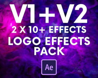 Paquete de más de 20 efectos de animaciones de logotipos de After Effects (v.1 y v.2)