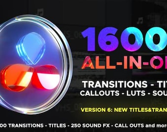 1600+ DaVinci Resolve Transitions Library (PDF)