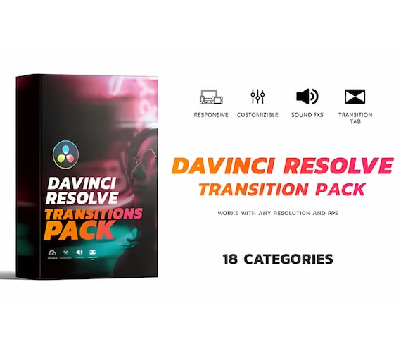 DaVinci Resolve Transition Bundle: Professional Effects (Digital Download)
