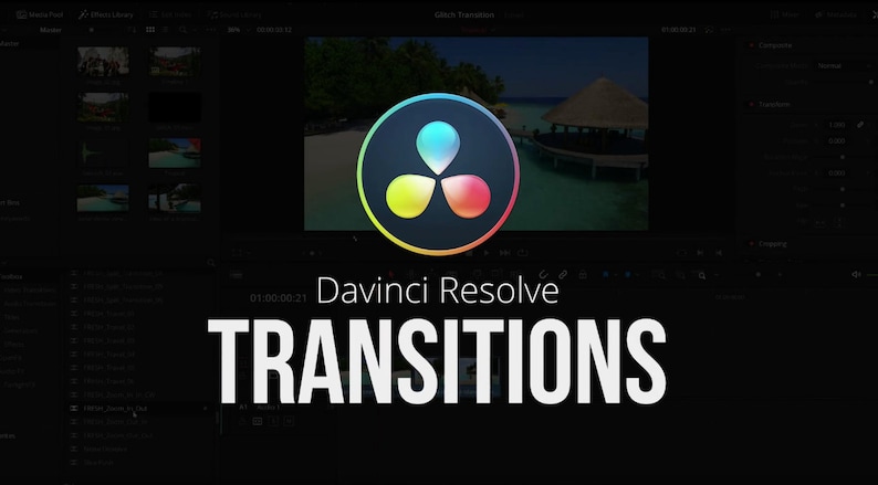 Elevate your video editing with our premium transition pack for DaVinci Resolve. This collection offers a variety of smooth and cinematic transitions to enhance your projects. #davinciresolve #transitions #videoediting #videography #filmmaking