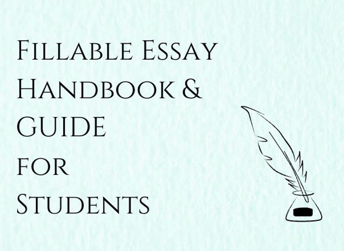 Essay Guide & Fillable Handbook Bundle | University, College Student - Etsy