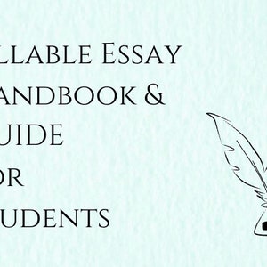 Essay guide & fillable handbook bundle | University, College Student