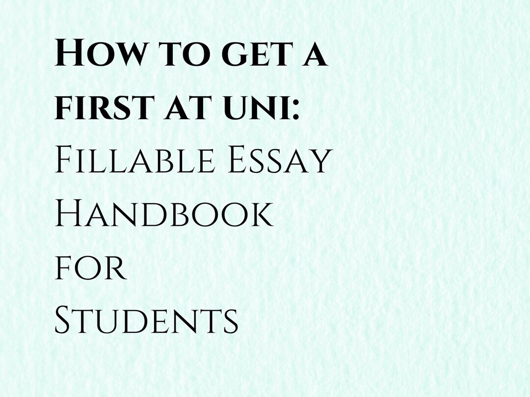 Instant Download Fillable Essay Pack | Essay Pack for University ...