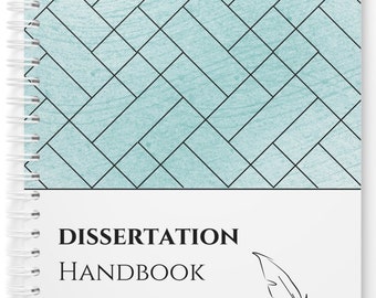 Dissertation Handbook For Students | A5 Planner | University College Student Final Project Thesis Undergraduate Postgraduate