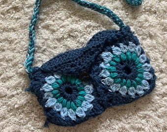 Crochet Granny Square Purse