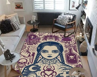 Wednesday Rug Addams Family Rug - Etsy