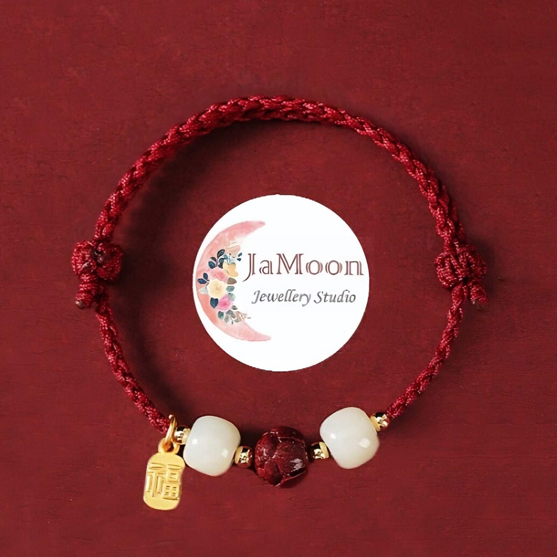 Small Jade Bracelet Red String Jade Bracelet Christmas Gift New Year Good  Luck Natural Jade Gold Filled Beads Wish Amulet Birthday Gift 