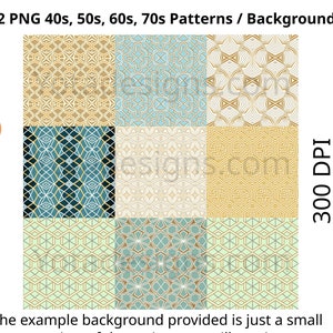 Pacote de papel para scrapbook vintage: 92 padrões em formato PNG para impressão, download digital