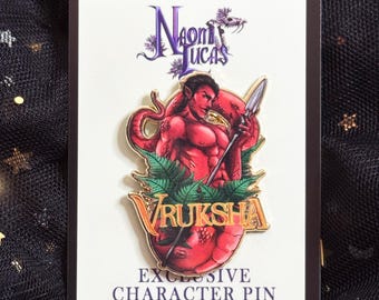 Vruksha and Gemma Exclusive Character Art Pins