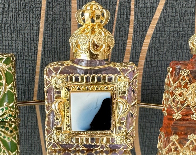 Glass Parfum Bottle - Elegant Home Decor