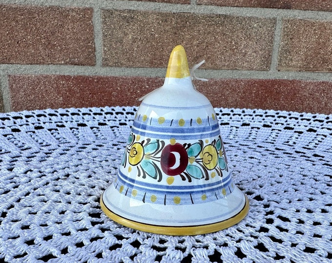 Hand Painted Ceramic Bell - Unique Home Decor Accent