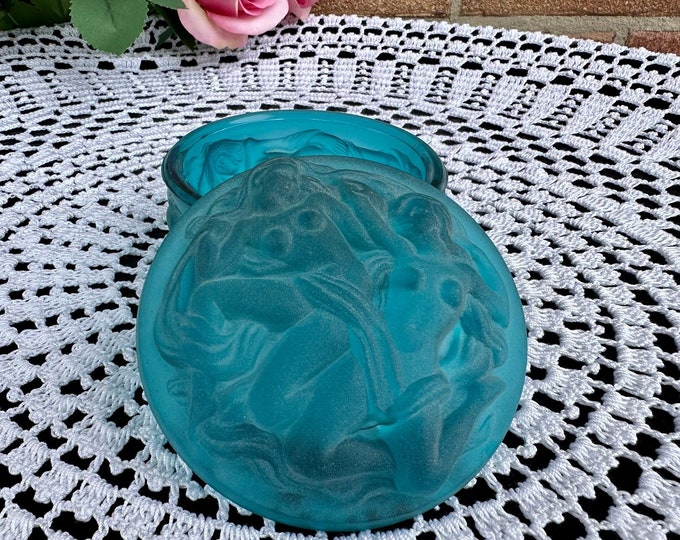 Frosted Marine Color Glass Box