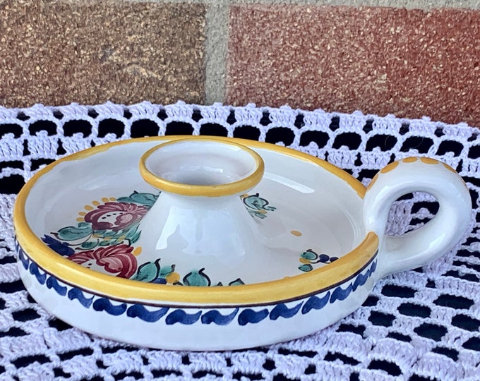 Ceramic decorative hand-painted candlestick