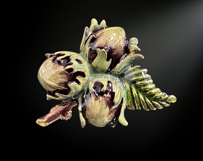 Featured listing image: Elegant Three Nuts for Cinderella Brooch - A Charming Accessory for Any Event