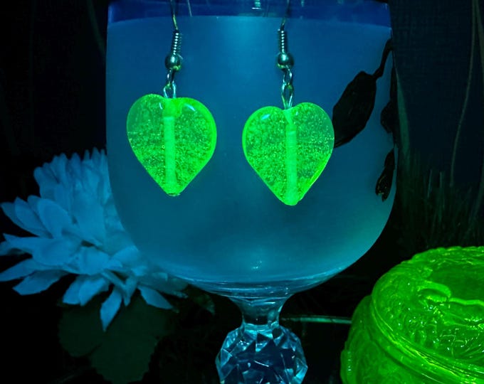 Handcrafted Heart Glow Earrings