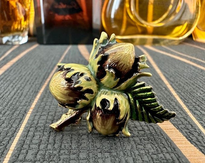 Elegant Three Nuts for Cinderella Brooch - A Charming Accessory for Any Event