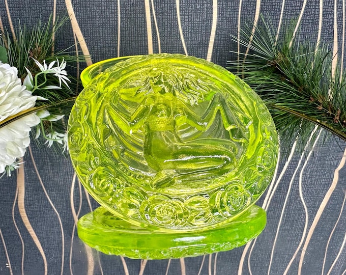 Uranium Glass Box from the Ingrid Collection