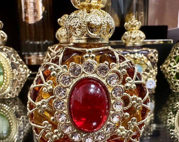 Vintage Style Ambergris Glass Bottle for Oil Perfume