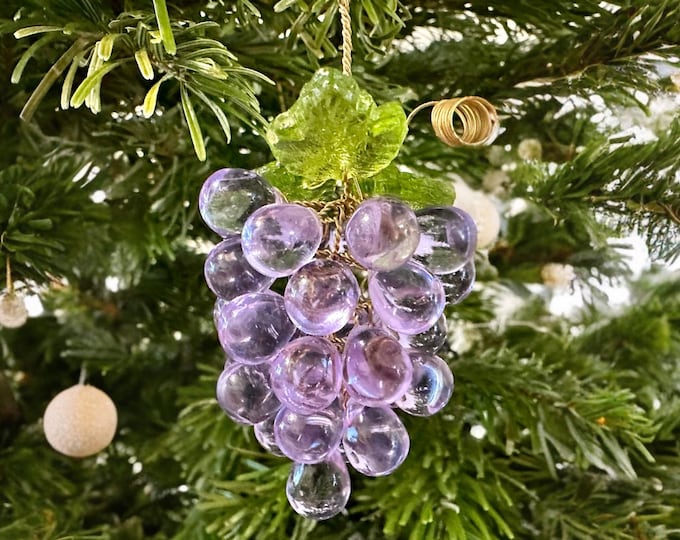 Unique Alexandrite Glass Grape Cluster, 1 piece