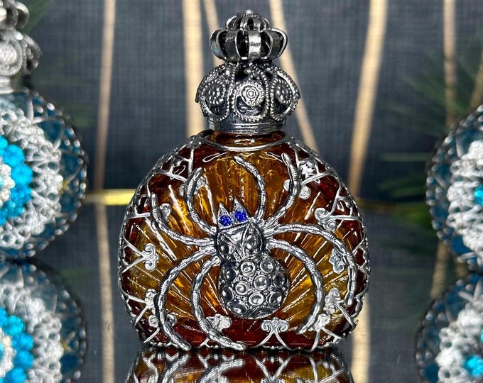 Stylish Spider Design Perfume Bottle - Wearable Art for Outfits