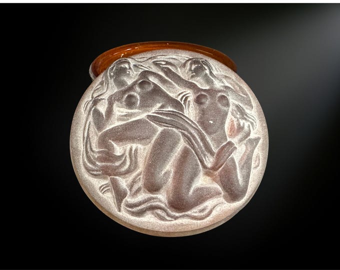 Brown Glass Storage Box