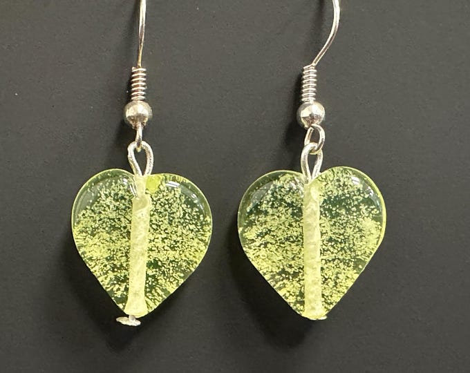 Handcrafted Heart Glow Earrings