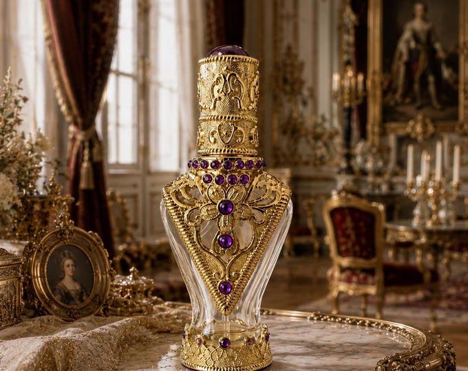 Purple Rhinestone Spray Bottle – Decorative Perfume Atomizer (50 ml)