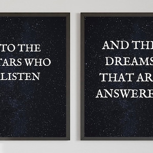 A Court of Mist and Fury Book Poster - To The Stars Who Listen - Feysand - Sarah J. Maas