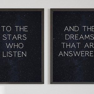 A Court of Mist and Fury Book Poster - To The Stars Who Listen - Feysand - Sarah J. Maas