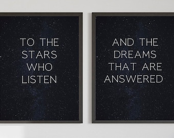A Court of Mist and Fury Book Poster - To The Stars Who Listen - Feysand - Sarah J. Maas