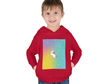 Unicorn Toddler Pullover Fleece Hoodie