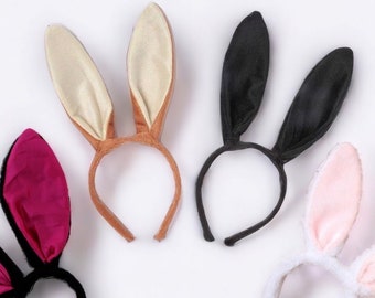 Long Bunny Rabbit Bendable Ears Hair Band Headband Fancy Dress, Hen Party, Easter, Halloween Kids Novelty Dress Up, Soft Fur, Animal, Large