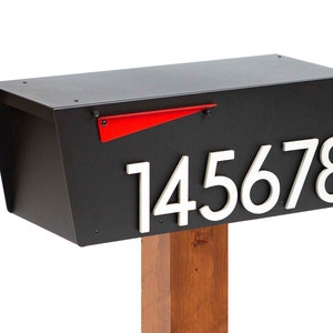 Black Mailbox, Post-Mounted Modern Design HC100 image 10