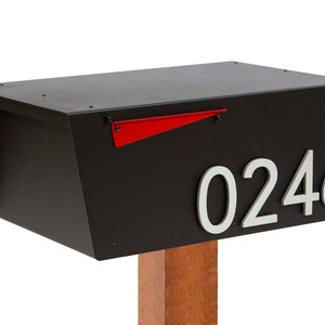 Extra Wide Mailbox, Post-Mounted Modern Design #HC120