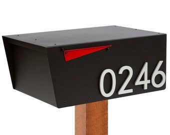 Extra Wide Mailbox, Post-Mounted Modern Design #HC120